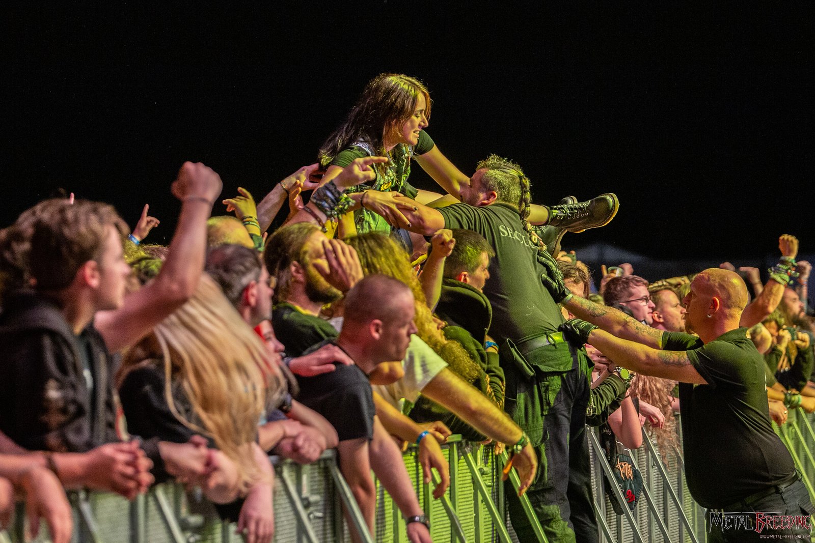 Crowd surf at the last day of PartySan 2023